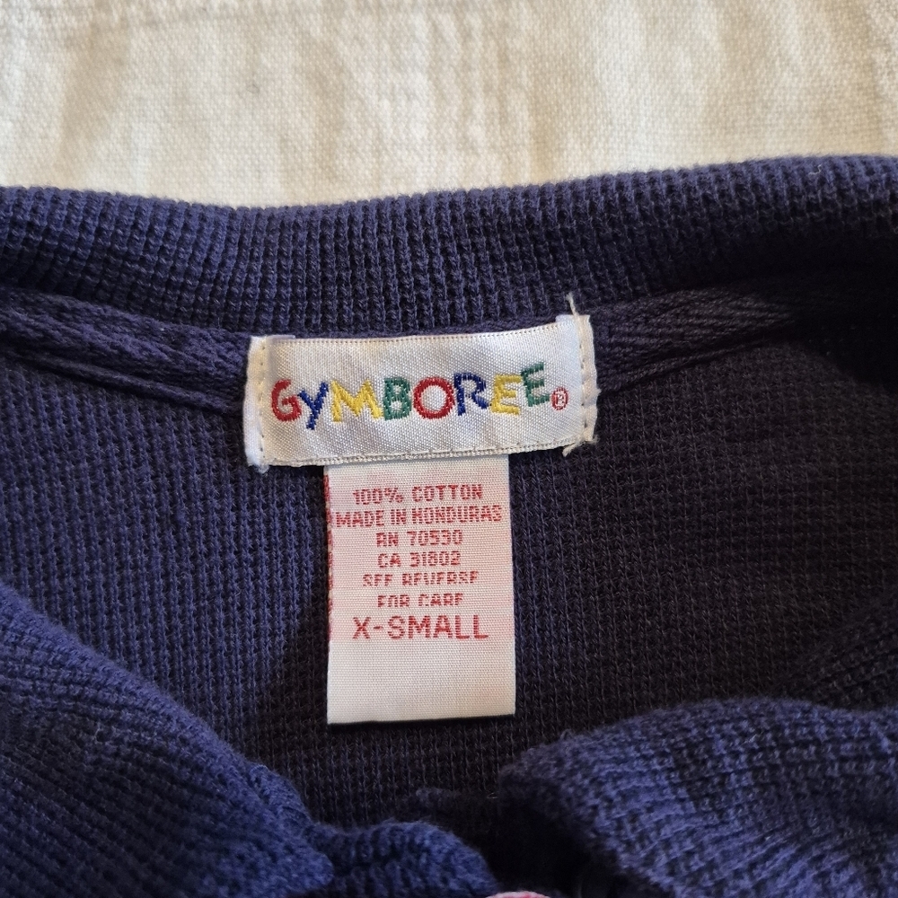 Gymboree girls size x small or 9-18 months blue rainbow label sweater GUC - Picture 2 of 8